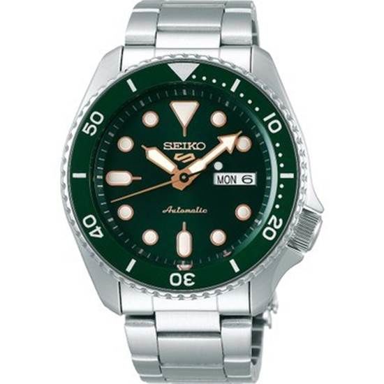 Seiko SRPD63K1 Otomatik Çelik Gri Yeşil Kadran Hardlex Cam 10 ATM 42 mm Erkek Kol Saati