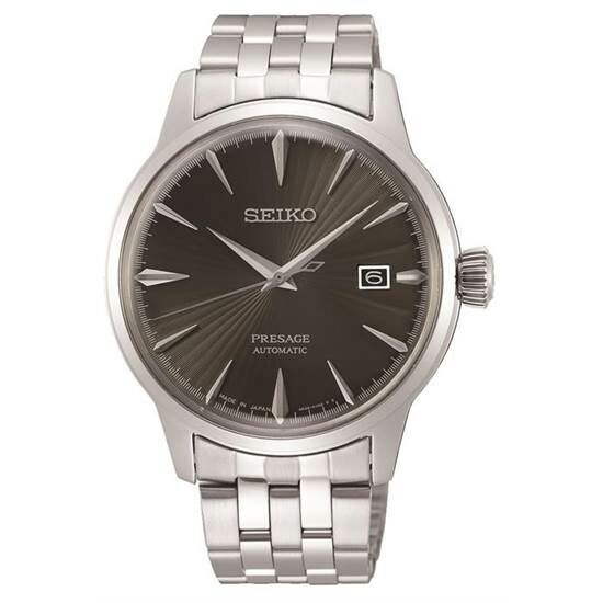 Seiko SRPE17J 41 mm Gri Otomatik Çelik Gri Siyah Kadran 5 ATM Erkek Kol Saati
