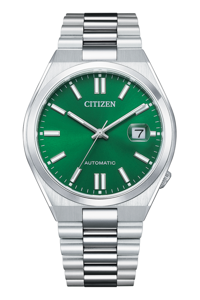 Cıtızen Tsuyosa NJ0150-81X Otomatik Çelik Yeşil Kadran 40 mm Erkek Kol Saat
