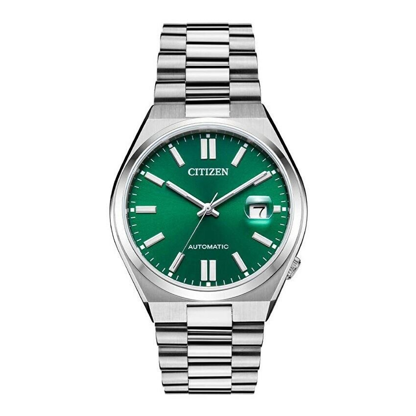 Cıtızen Tsuyosa NJ0150-81X Otomatik Çelik Yeşil Kadran 40 mm Erkek Kol Saat
