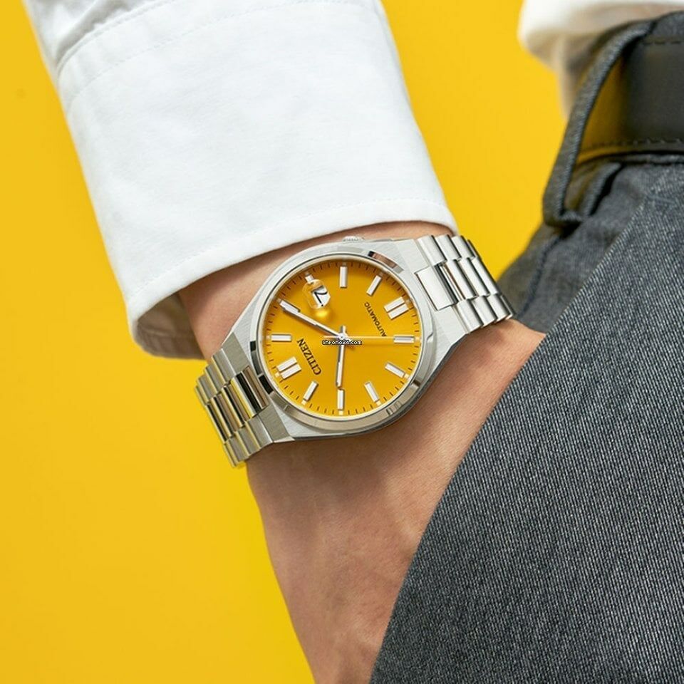 Citizen Tsuyosa NJ0150-81Z Otomatik Çelik Sarı Kadran 40 mm Erkek Kol Saati