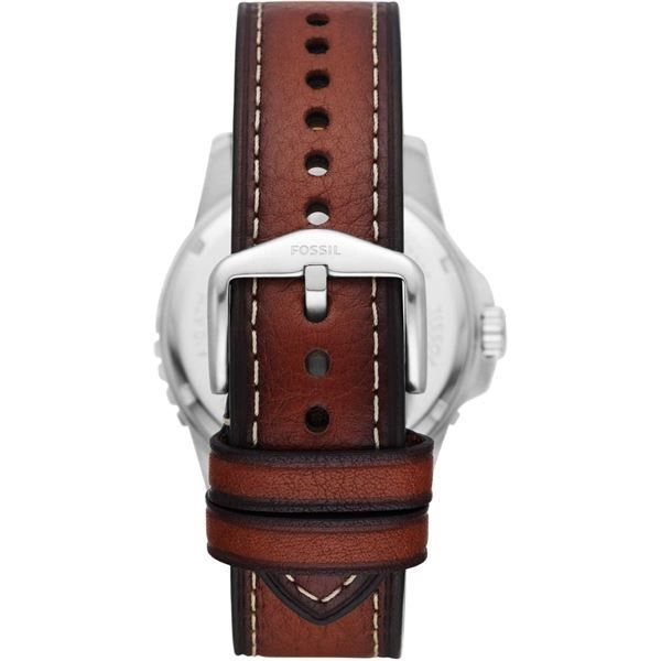 Fossil FFS5961 Quartz Deri Kahverengi Yeşil Kadran 10 ATM 42 mm Erkek Kol Saati