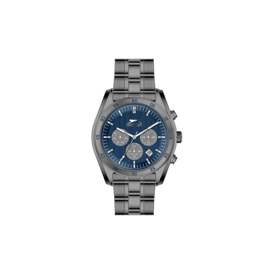 Slazenger SL.09.2093.2.03 Quartz Çelik Füme 44 mm Erkek Kol Saati