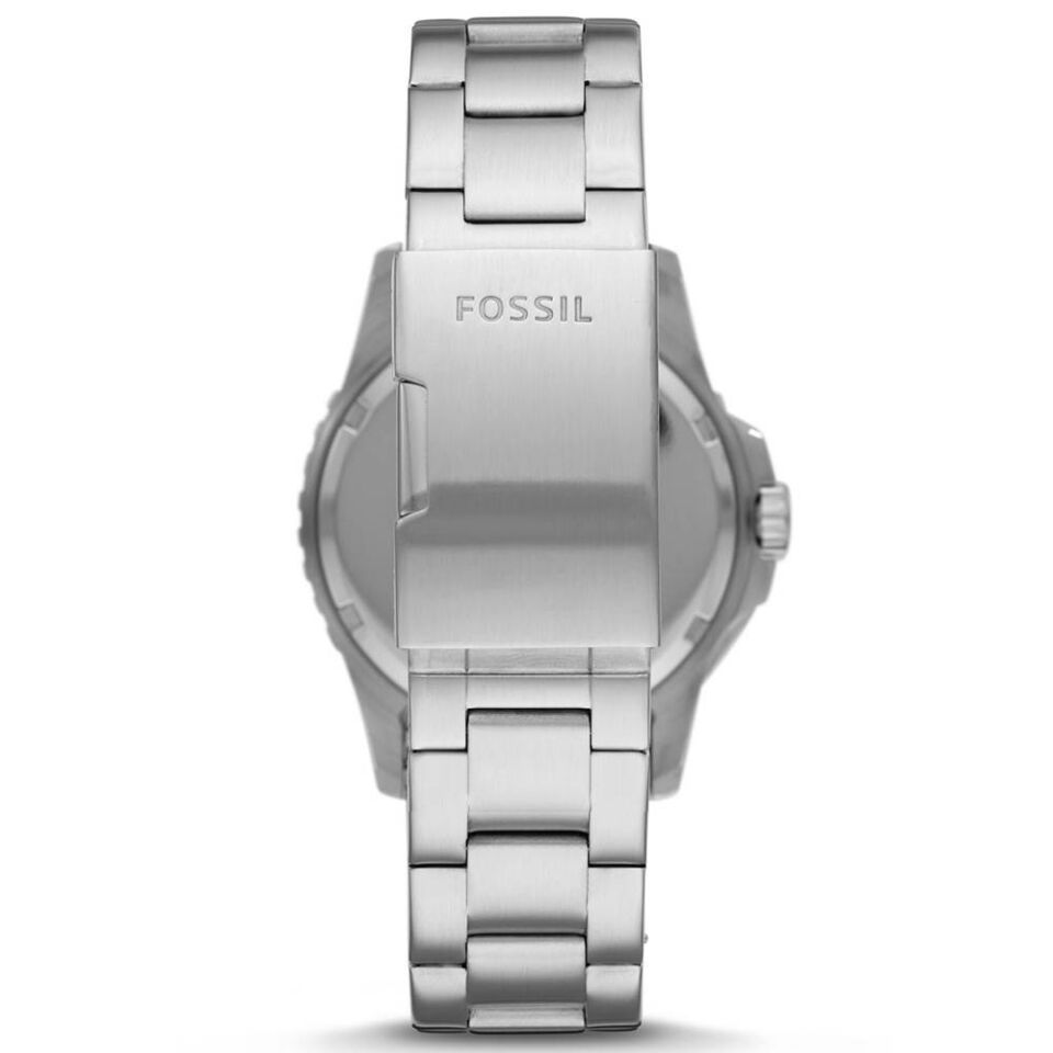 Fossil FFS5657 Quartz Çelik Gri Siyah Kadran 42 mm Erkek Kol Saati