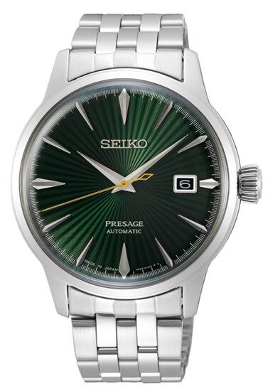 Seiko SRPE15J1 Otomatik Çelik Gri Yeşil Kadran 10 ATM 40 mm Erkek Kol Saati