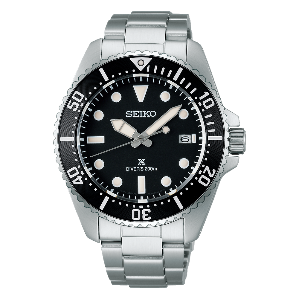 Seiko SNE597P1 Solar Çelik Gri Siyah Kadran 20 ATM 41 mm Erkek Kol Saati