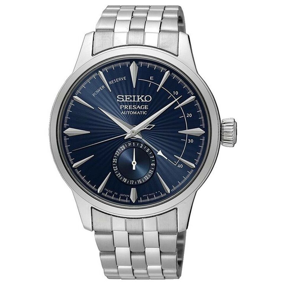 Seiko SSA347J Otomatik Çelik Gri Lacivert Kadran 41 mm Erkek Kol Saati