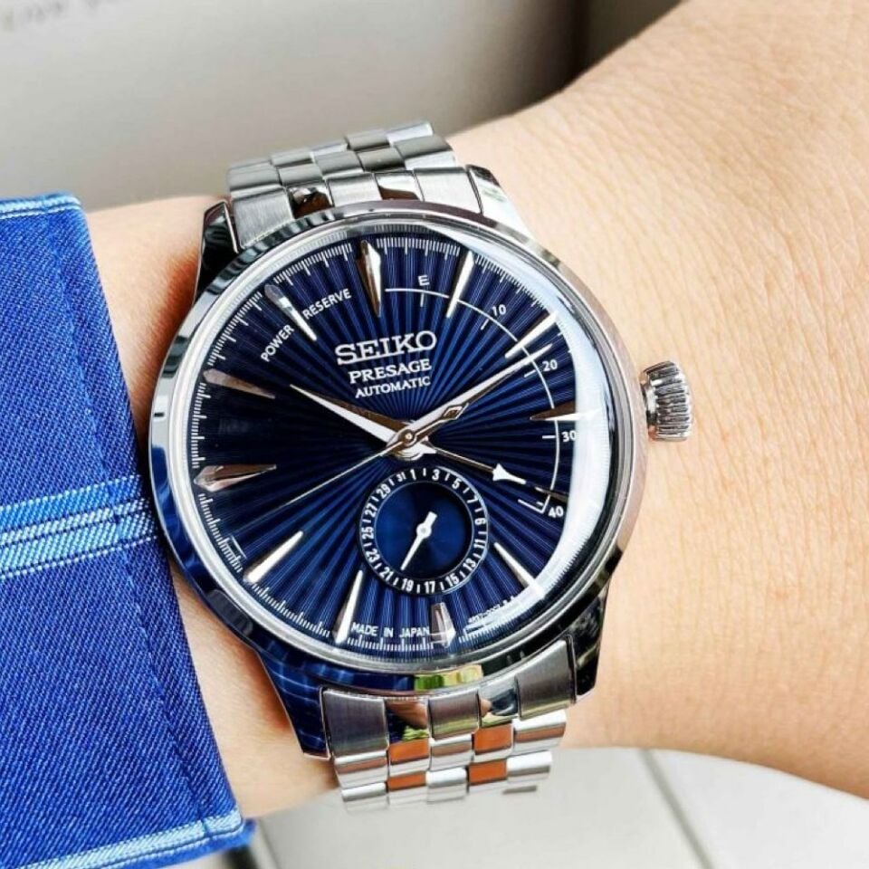 Seiko SSA347J Otomatik Çelik Gri Lacivert Kadran 41 mm Erkek Kol Saati