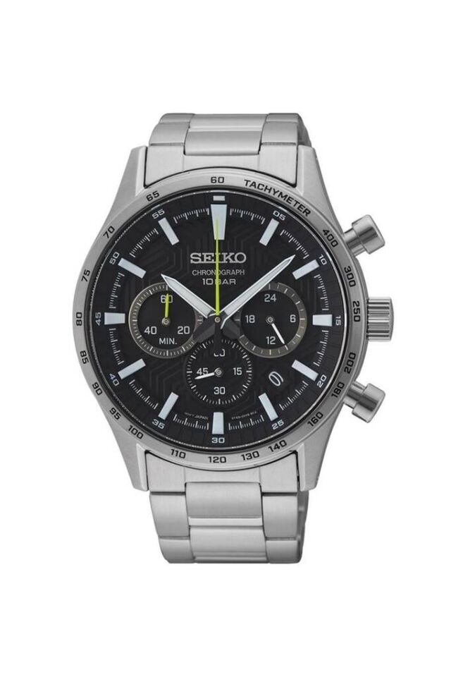 Seiko SSB413P Quartz Çelik Gri Siyah Kadran Safir Cam 43 mm Erkek Kol Saati