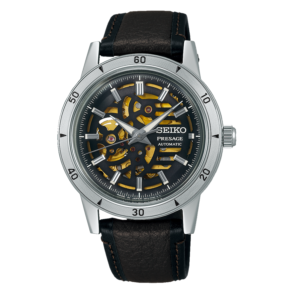 Seiko SSA461J Otomatik Deri Siyah 40 mm Erkek Kol Saati