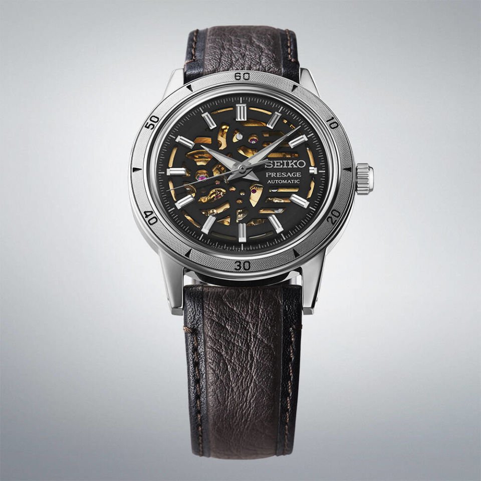 Seiko SSA461J Otomatik Deri Siyah 40 mm Erkek Kol Saati