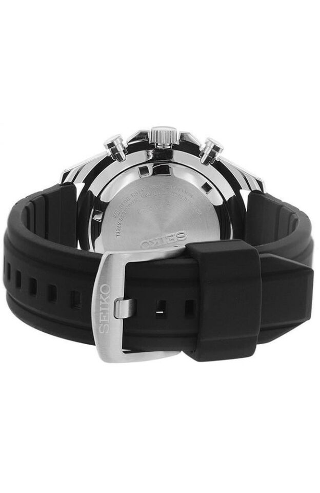 Seiko SSB347P Quartz Silikon 10 ATM 44 mm Siyah Erkek Kol Saati