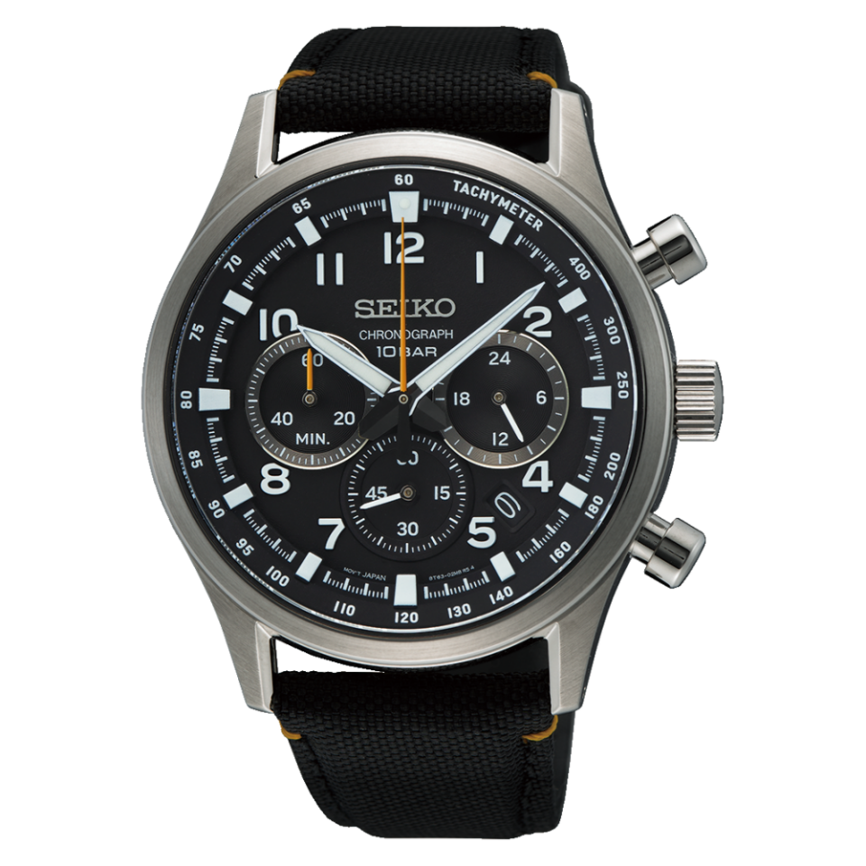Seiko SSB449P Quartz Nato Siyah Safir Cam 43 mm Erkek Kol Saati