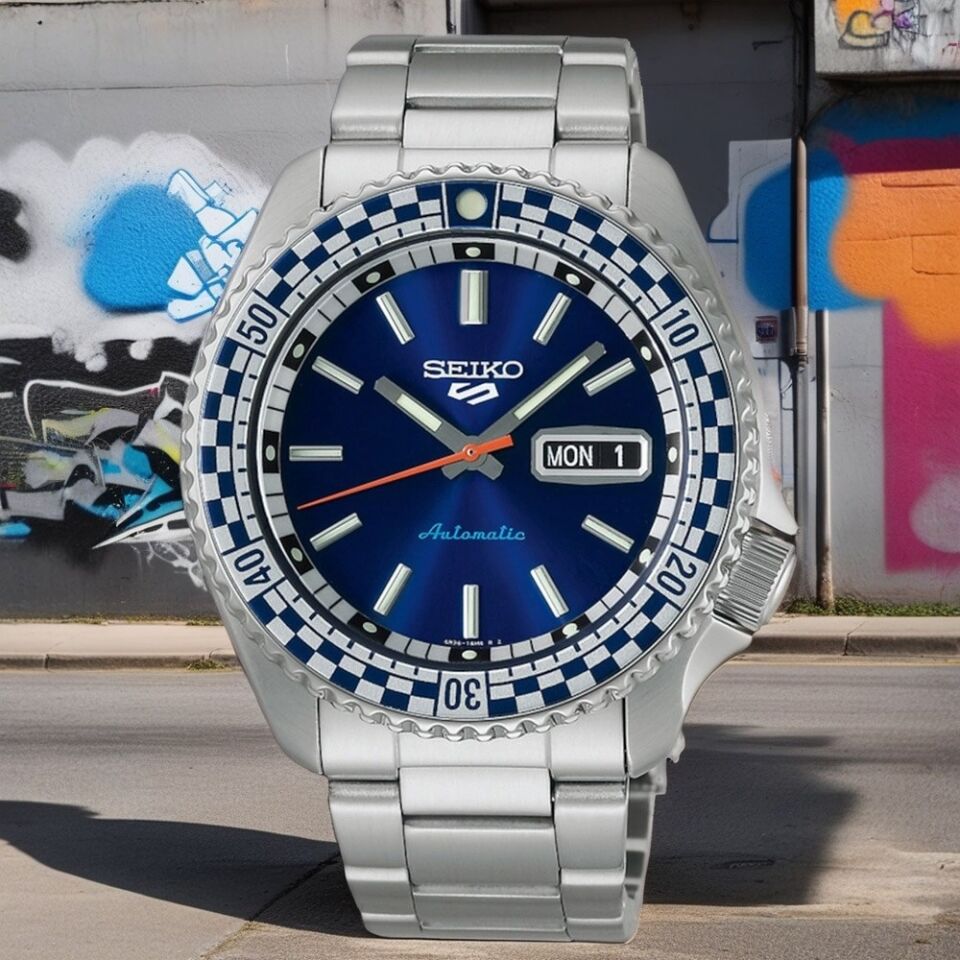 Seiko SRPK65K1 Kurmalı Otomatik Çelik Gri Lacivert Kadran 10 ATM Hardlex Cam 43 mm Erkek Kol Saati