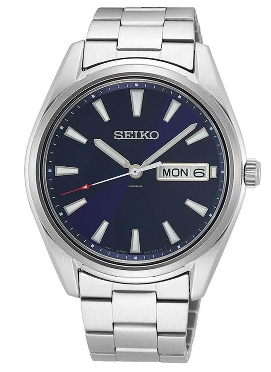 Seiko SUR341P Quartz Lacivert Kadran 40 mm Gri Çelik Erkek Kol Saati