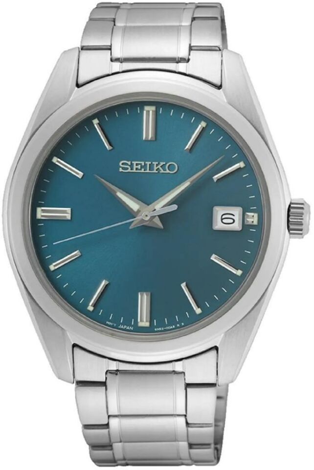 Seiko SUR525P Quartz Çelik Gri Mavi Kadran 40 mm Erkek Kol Saati