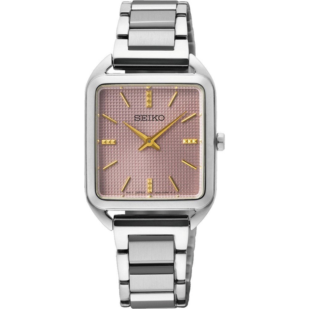 Seiko SWR077P Quartz Çelik Pembe Kadran Hardlex Kristal 26 mm Kadın Kol Saati