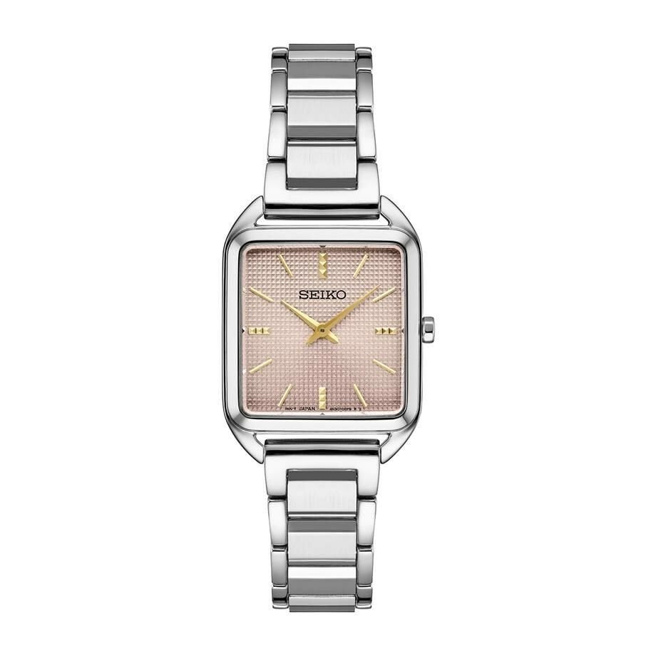 Seiko SWR077P Quartz Çelik Pembe Kadran Hardlex Kristal 26 mm Kadın Kol Saati