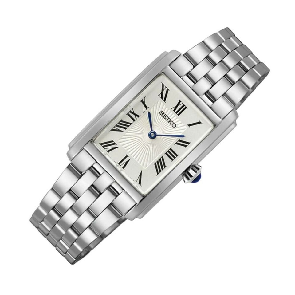 Seiko SWR083P Quartz Çelik Gri Beyaz Kadran 22 mm Kadın Kol Saati