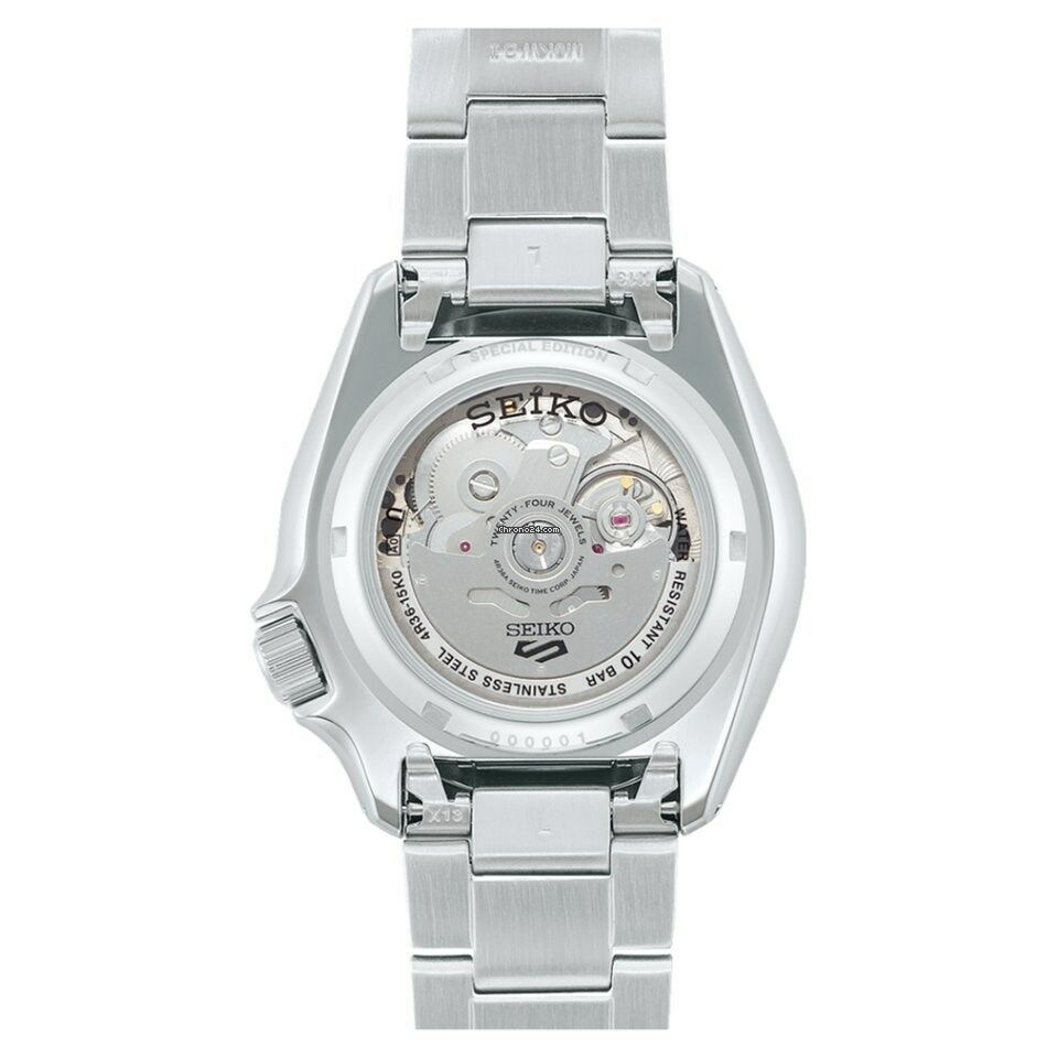 Seiko SRPK67K KurOtomatik Çelik Gri Siyah Kadran 10 ATM Hardlex Cam 43 mm Erkek Kol Saati
