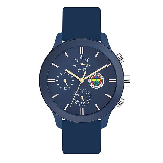 Quantum F1085.999 Quartz Silikon Lacivert 45 mm Fenerbahçe Taraftar Erkek Kol Saati