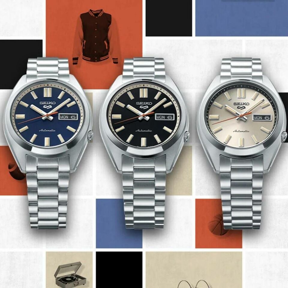 Seiko SRPK89K Otomatik Çelik Gri Siyah Kadran 38 mm Erkek Kol Saati