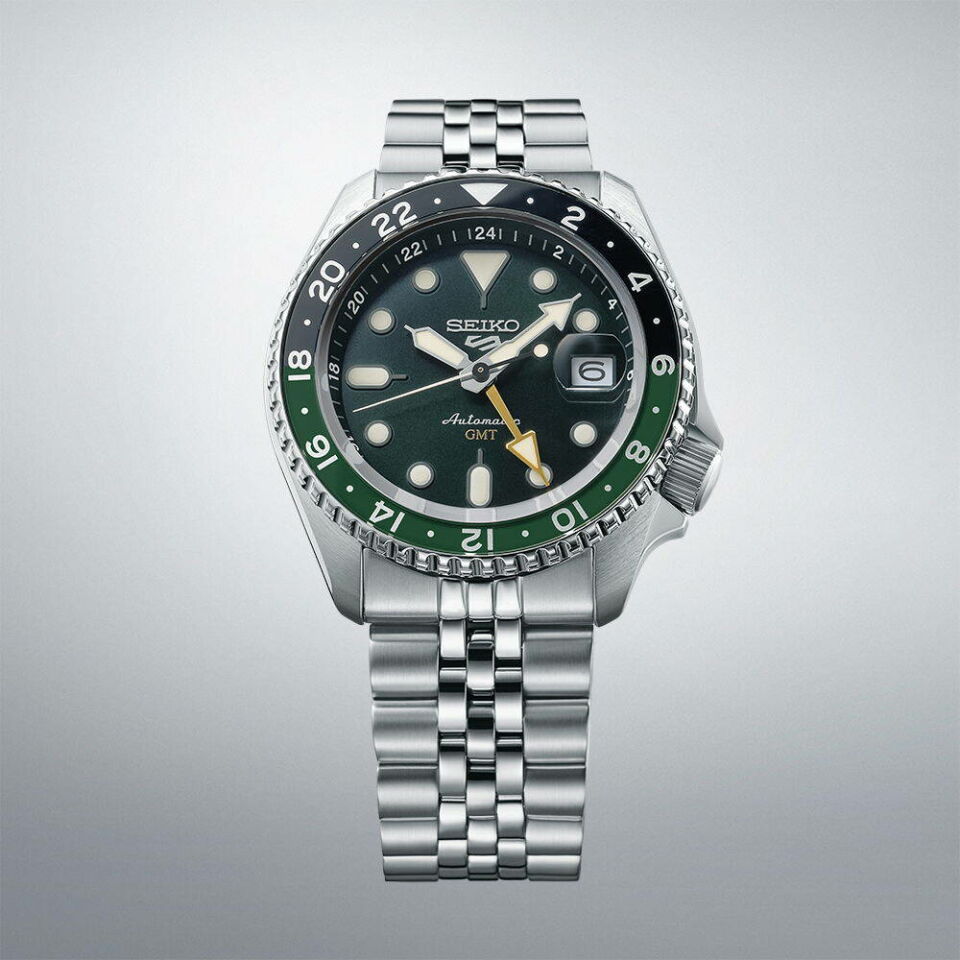 Seiko SSK035K Otomatik Çelik Gri Yeşil Kadran 42 mm Erkek Kol Saati