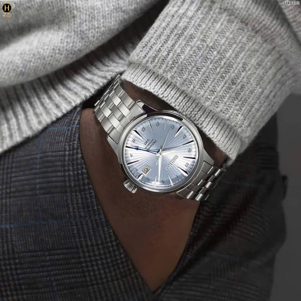 Seiko SSK037J Otomatik Çelik Gri Buz Mavisi Kadran 41 mm Erkek Kol Saati