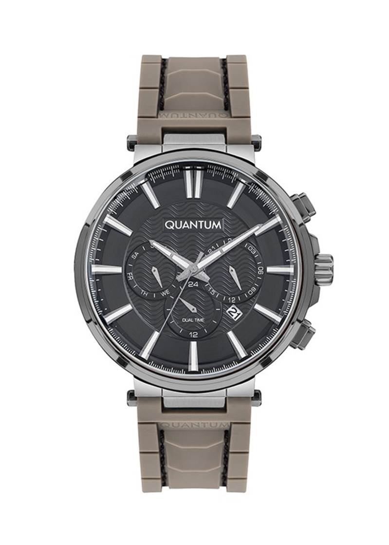 Quantum PWG946.055 Quartz Silikon Gri 45 mm Erkek Kol Saati