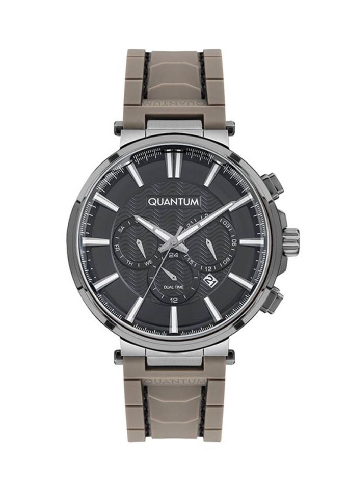 Quantum PWG946.055 Quartz Silikon Gri 45 mm Erkek Kol Saati