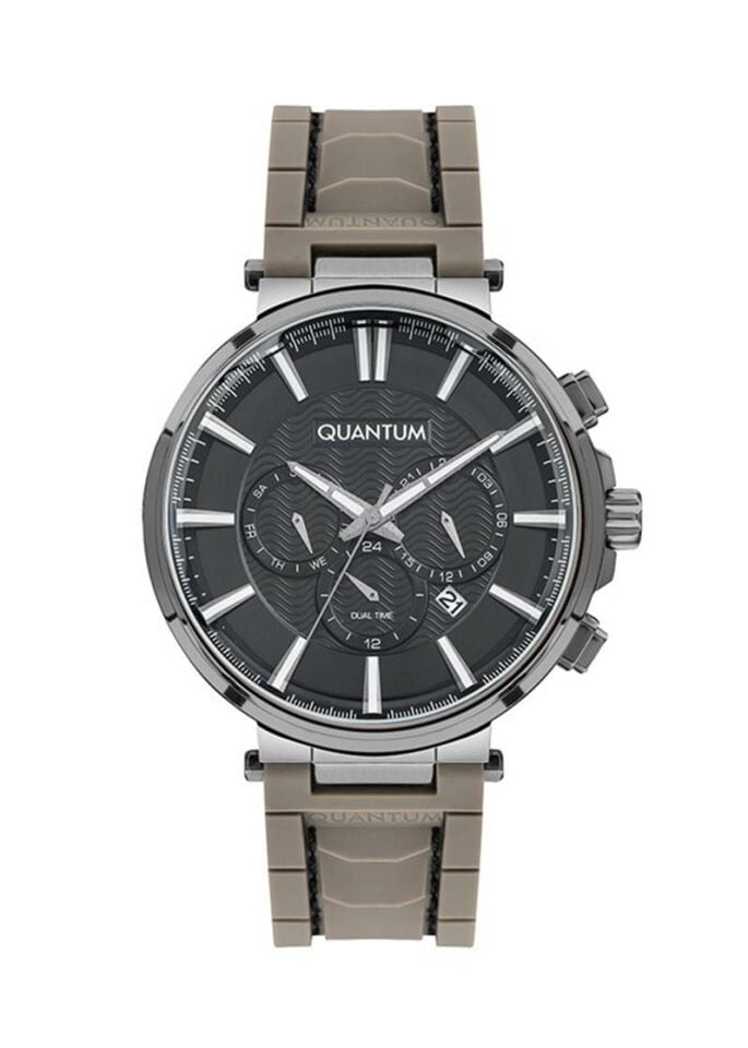 Quantum PWG946.055 Quartz Silikon Gri 45 mm Erkek Kol Saati