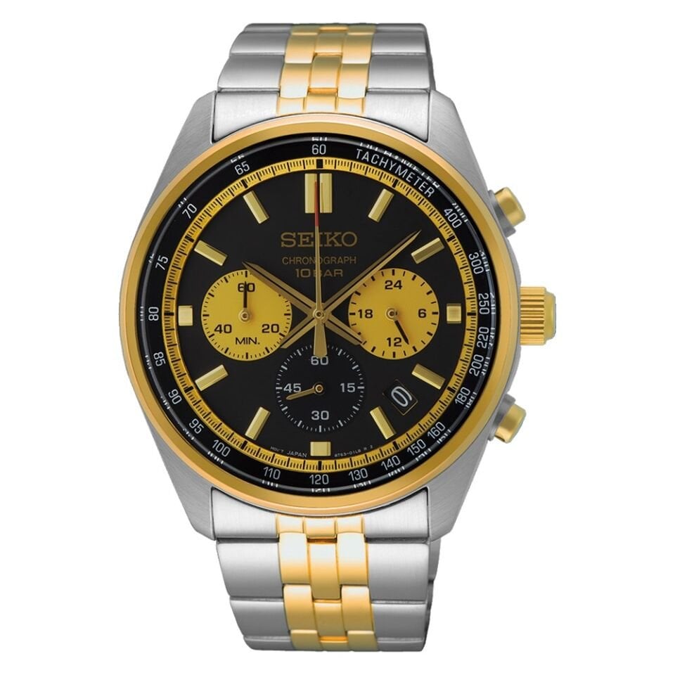 Seiko SSB430P Kavisli Hardlex Cam 41 mm Çelik Erkek Kol Saati