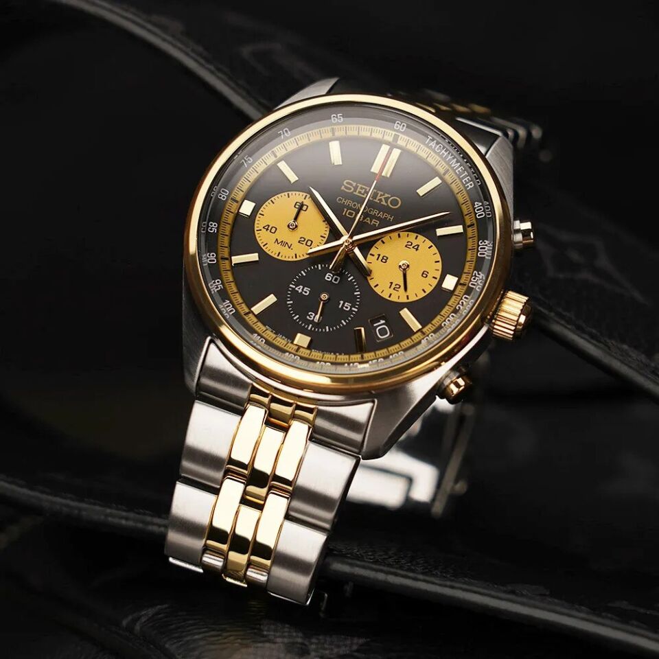 Seiko SSB430P Kavisli Hardlex Cam 41 mm Çelik Erkek Kol Saati