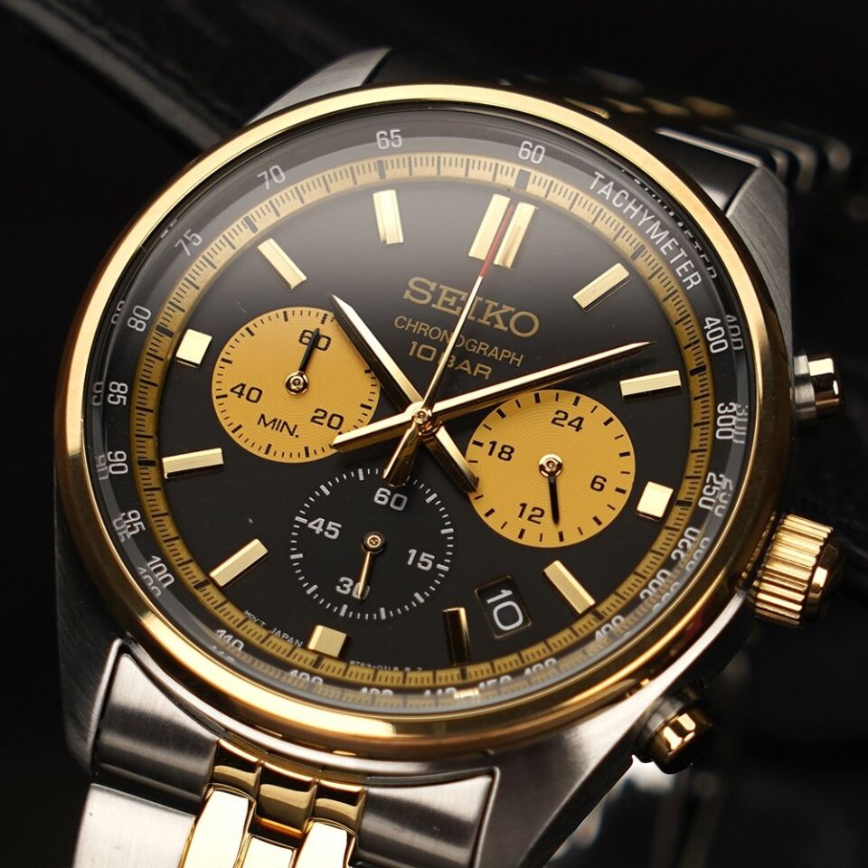 Seiko SSB430P Kavisli Hardlex Cam 41 mm Çelik Erkek Kol Saati