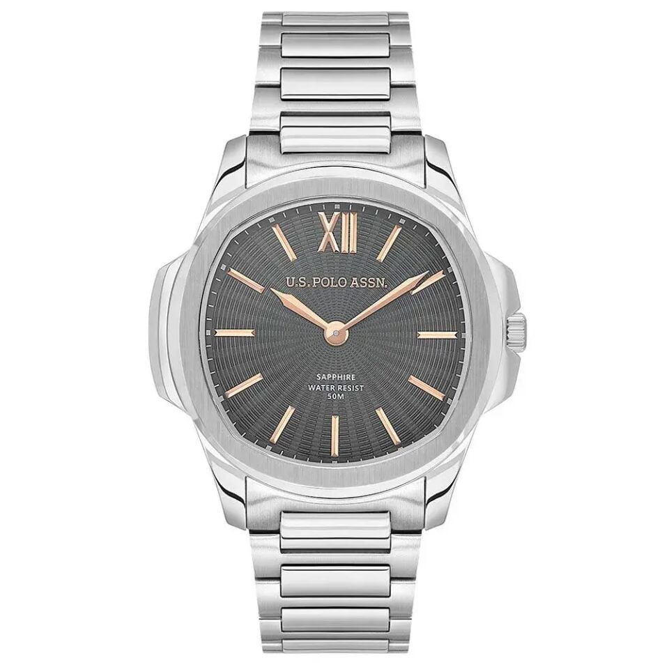 U.s. Polo Assn. USPA1116-03 Quartz Çelik Gri Füme Kadran Erkek Kol Saati
