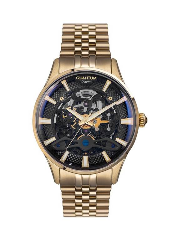 Quantum QMG915.150 Otomatik Altın İskelet Kadran 46 mm Erkek Kol Saati
