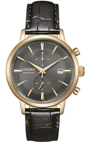 Citizen CA7067-11H Solar Deri Altın 42 mm Erkek Kol Saati