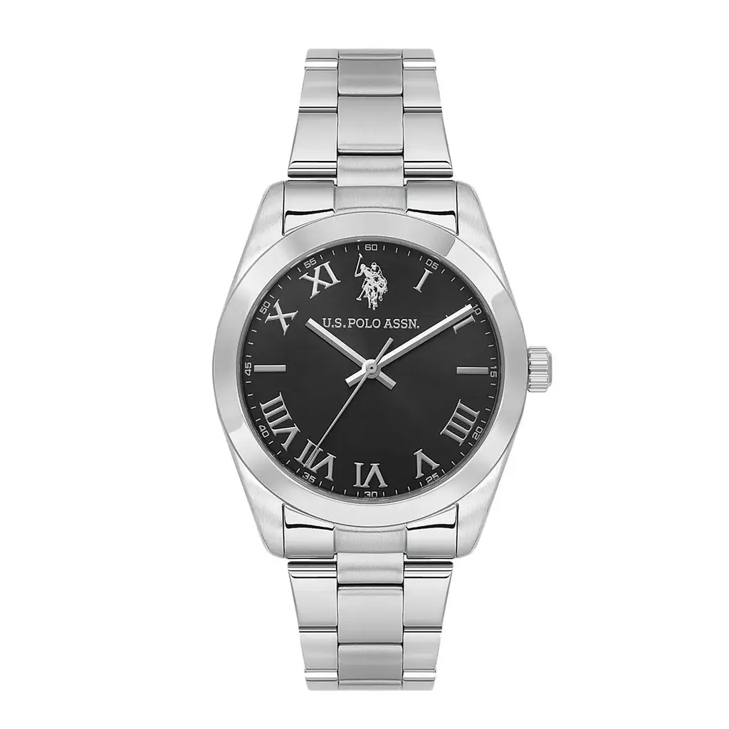 U.s. Polo Assn. USPA1114-04 Quartz Çelik Gri Siyah Kadran Erkek Kol Saati