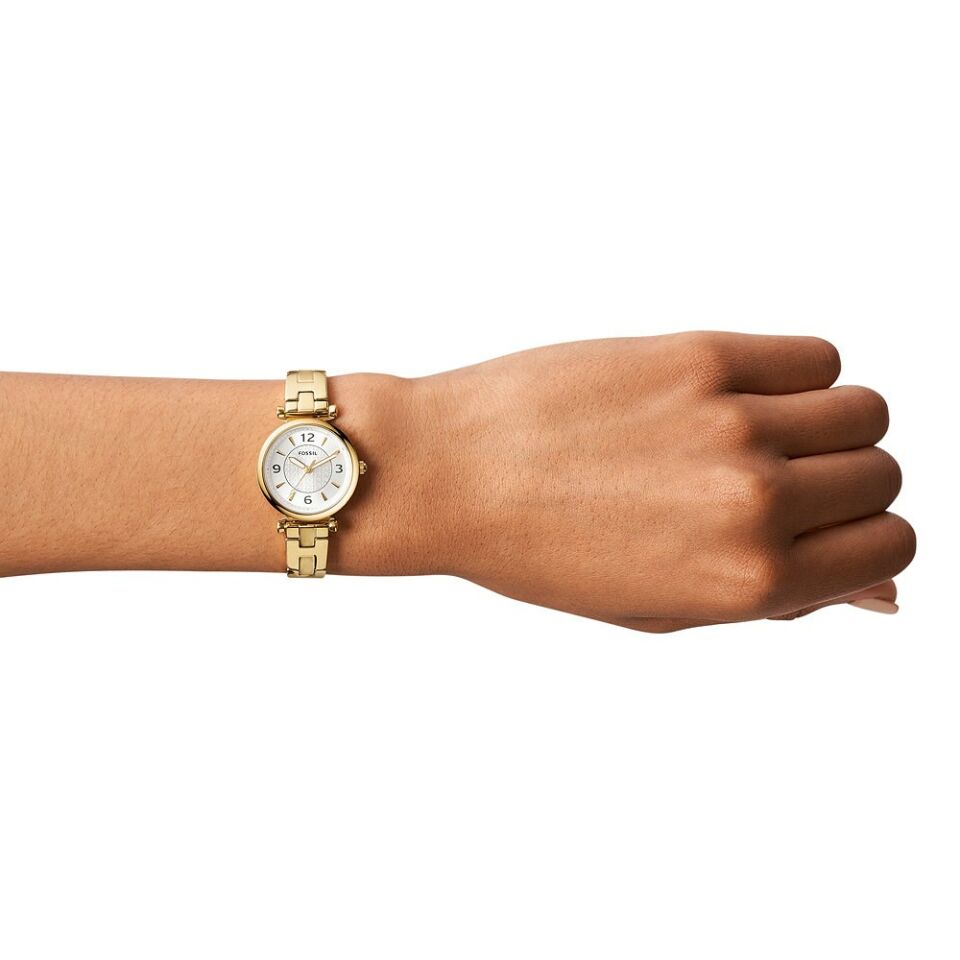 Fossil FES5203 Quartz Çelik Altın Rengi 28 mm Kadın Kol Saati
