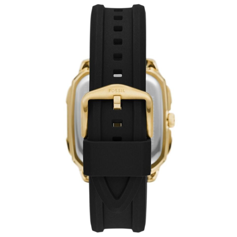 Fossil FFS5981 Quartz Silikon Siyah 42 mm Kadın Kol Saati