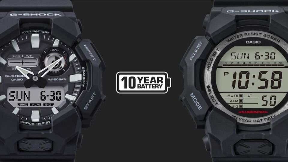 Casio GD-010-1A1DR Quartz Silikon Siyah 20 ATM 52 mm Erkek Kol Saati