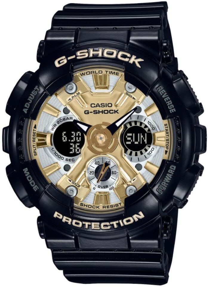 Casio GMA-S120GB-1ADR Quartz Silikon Siyah 20 ATM 46 mm Erkek Kol Saati