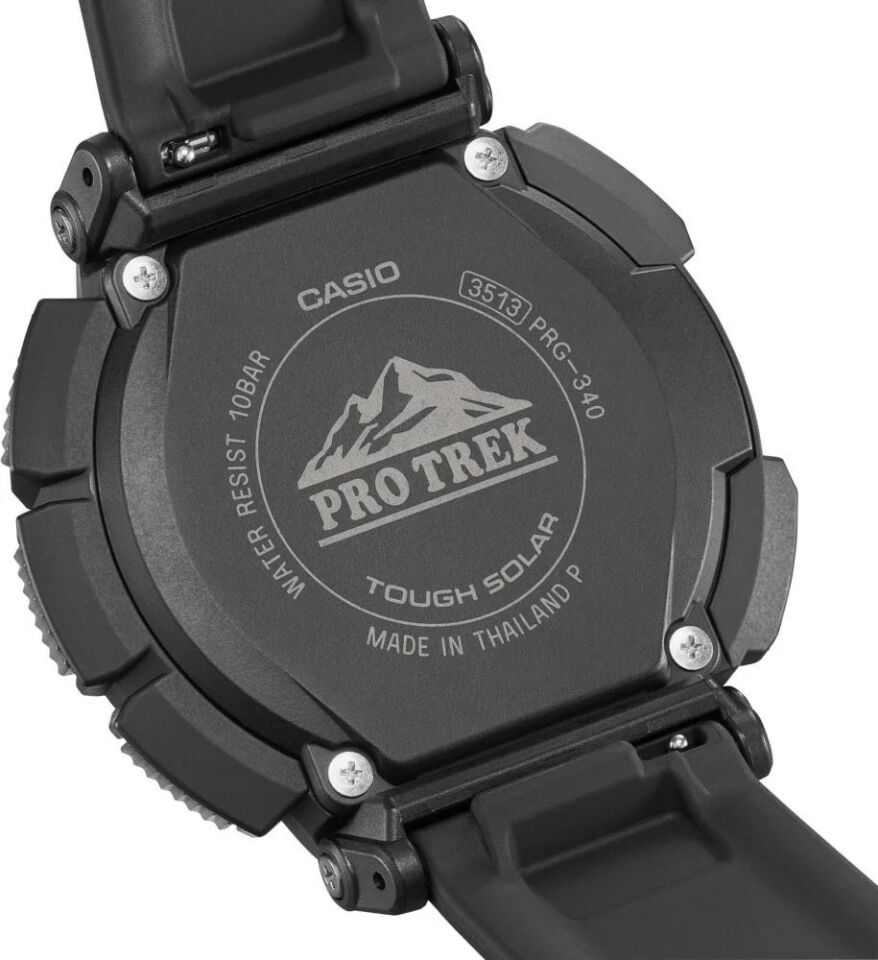 Casio PRG-340-1DR Quartz Silikon Siyah 10 ATM 52 mm Erkek Kol Saati