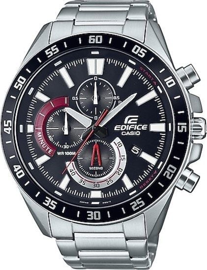 Casio EFV-620D-1A4VUDF Quartz Çelik Gri Siyah Kadran 10 ATM 51 mm Erkek Kol Saati