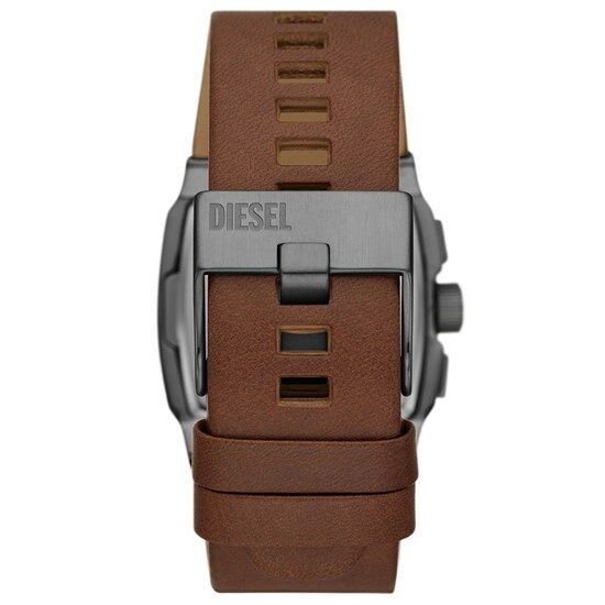 Diesel DZ4641 Quartz Deri Kahverengi Mavi Kadran 40 mm Erkek Kol Saati