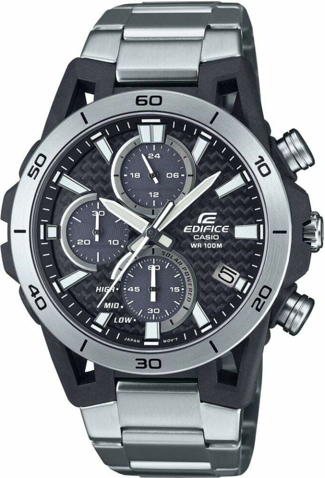 Casio EQS-960D-1AVUDF Quartz Çelik Gri 10 ATM 45 mm Erkek Kol Saati