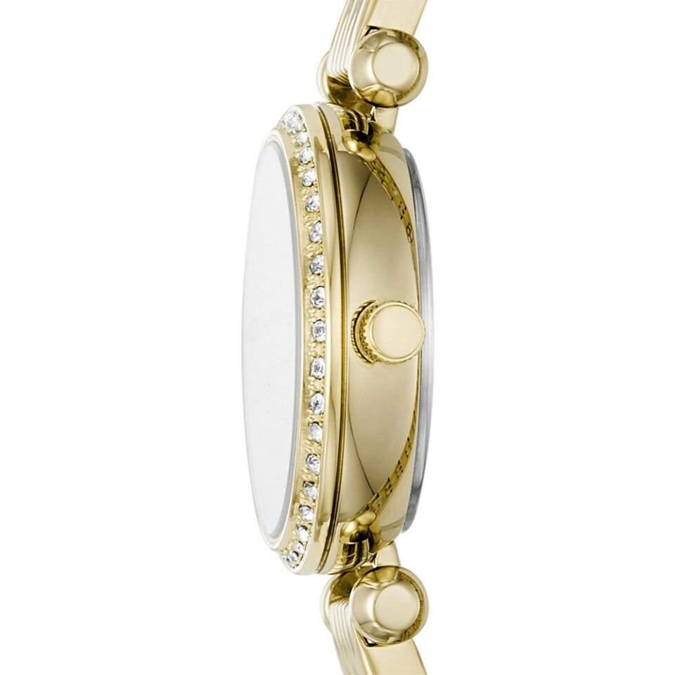 Fossil FBQ3503 Quartz Çelik Altın Rengi Beyaz Kadran 26 mm Kadın Kol Saati