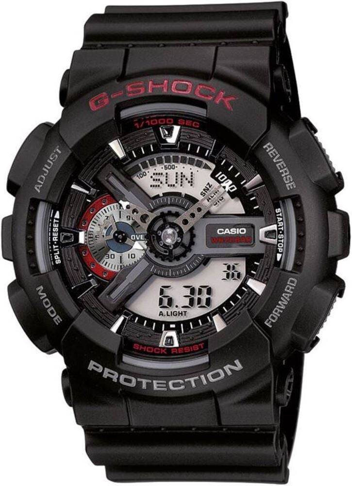 Casio GA-110RL-1ADR Quartz Silikon Siyah 20 ATM 52 mm Erkek Kol Saati