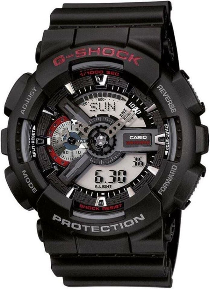 Casio GA-110RL-1ADR Quartz Silikon Siyah 20 ATM 52 mm Erkek Kol Saati