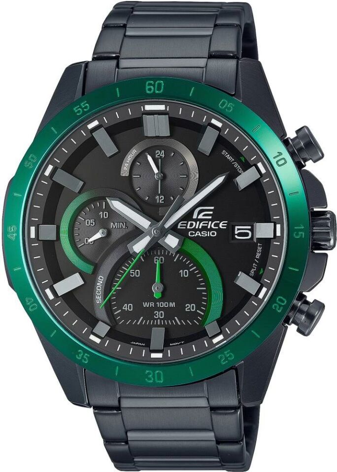 Casio EFR-571DC-1AVUDF Quartz Çelik Siyah 10 ATM 47 mm Erkek Kol Saati